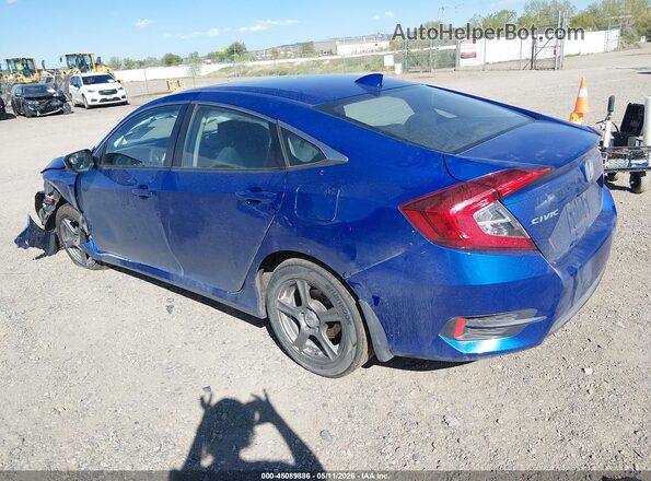 2HGFC2F75HH562146 2017 HONDA CIVIC Blue Rear left