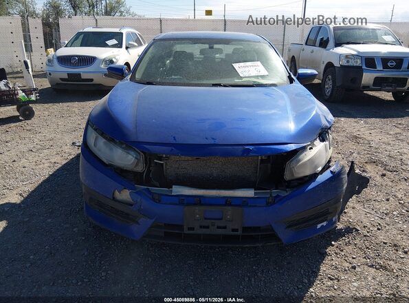 2HGFC2F75HH562146 2017 HONDA CIVIC Blue Instrument cluster view