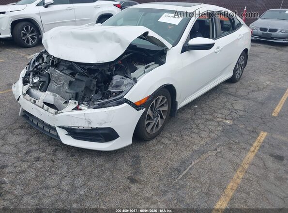 2HGFC2F76HH573611 2017 HONDA CIVIC White წინა მარცხენა ხედი სამი მეოთხედიდან
