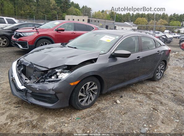 2HGFC2F76JH519683 2018 HONDA CIVIC Gray Front left