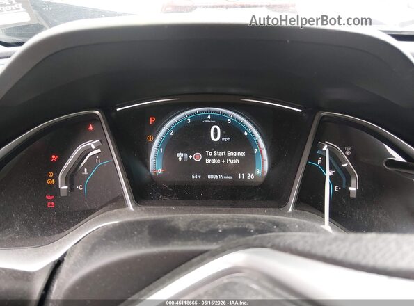 2HGFC2F76JH519683 2018 HONDA CIVIC Gray Rear seats view