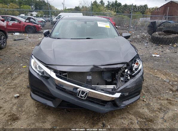 2HGFC2F76JH519683 2018 HONDA CIVIC Gray Instrument cluster view