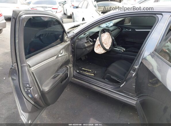 2HGFC2F76JH519702 2018 HONDA CIVIC Gray წინა სალონის ხედი