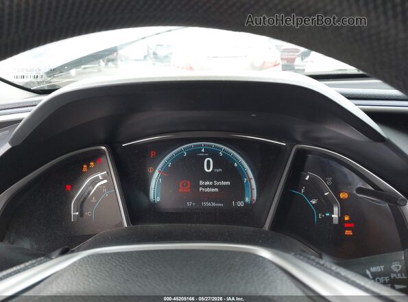 2HGFC2F76JH519702 2018 HONDA CIVIC Gray უკანა სავარძლების ხედი