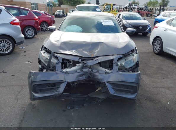 2HGFC2F76JH519702 2018 HONDA CIVIC Gray ხელსაწყოთა პანელის ხედი