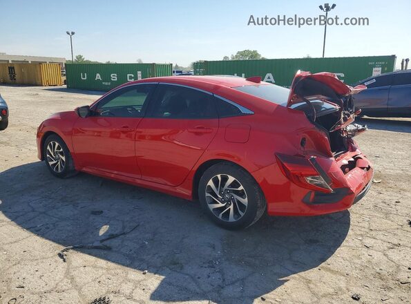 2HGFC2F76JH538556 2018 HONDA CIVIC Red Trasero izquierdo