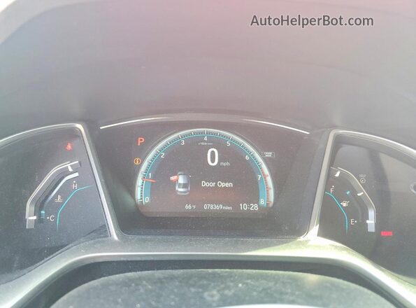 2HGFC2F76JH538556 2018 HONDA CIVIC Red Vista del cuadro de instrumentos