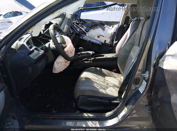 2HGFC2F77HH566425 2017 HONDA CIVIC Gray Front interior view