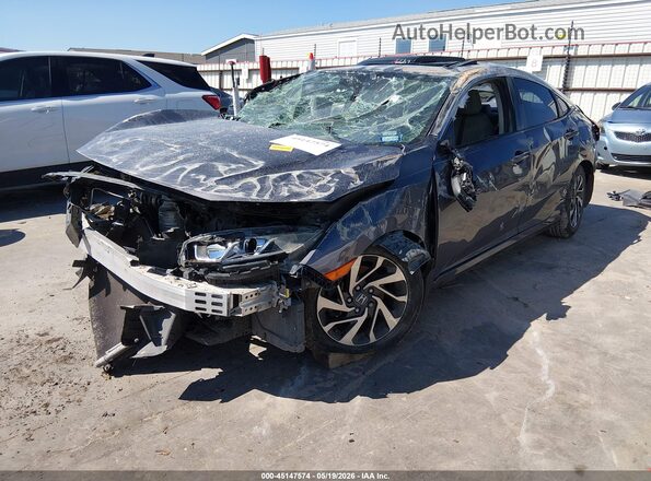 2HGFC2F77HH566425 2017 HONDA CIVIC Gray Front left