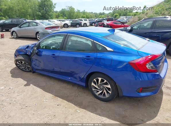 2HGFC2F77JH552790 2018 HONDA CIVIC Blue Rear left
