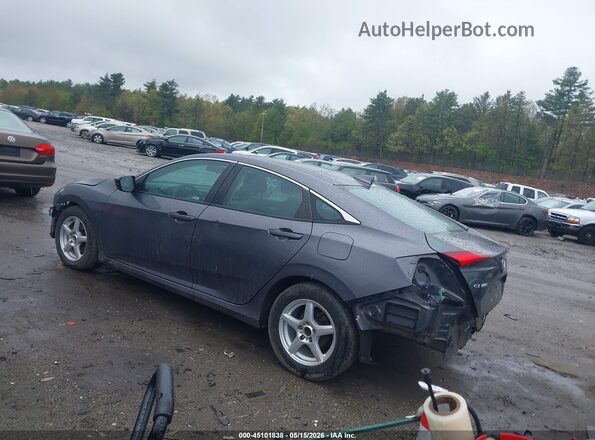 2HGFC2F78JH588276 2018 HONDA CIVIC Серый Задняя левая четверть