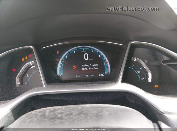 2HGFC2F79GH501042 2016 HONDA CIVIC Black Вид задніх сидінь