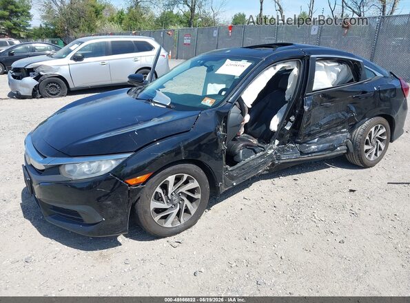 2HGFC2F79GH525017 2016 HONDA CIVIC Black Front left