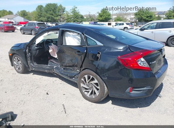 2HGFC2F79GH525017 2016 HONDA CIVIC Black Rear left