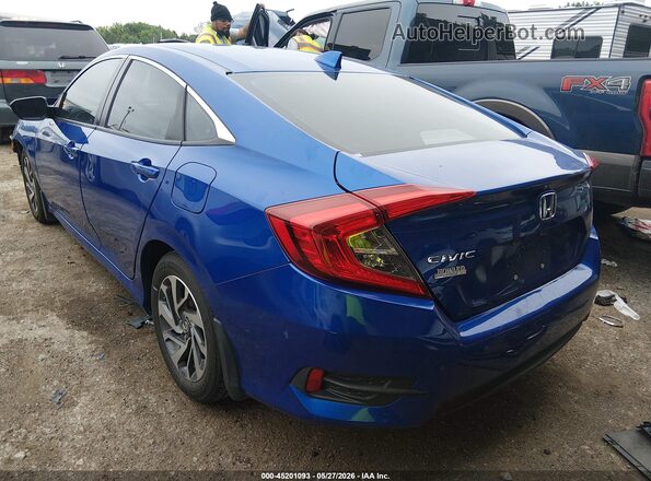 2HGFC2F79JH558977 2018 HONDA CIVIC Blue Задня ліва чверть