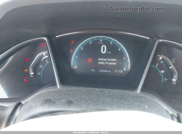 2HGFC2F7XJH542898 2018 HONDA CIVIC Белый Вид задних сидений