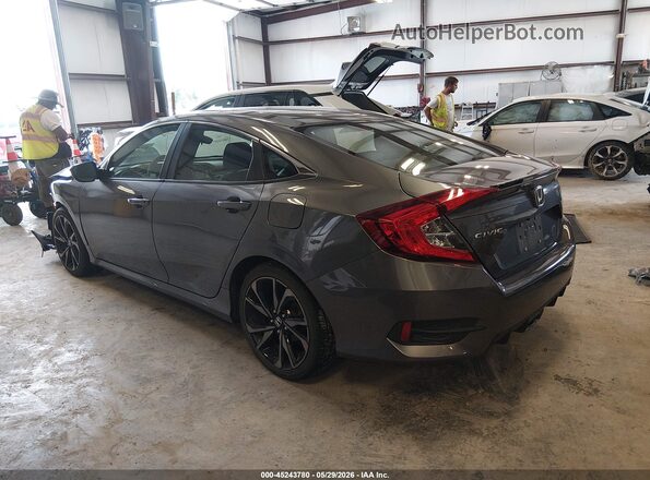 2HGFC2F80LH509694 2020 HONDA CIVIC Gray Rear left