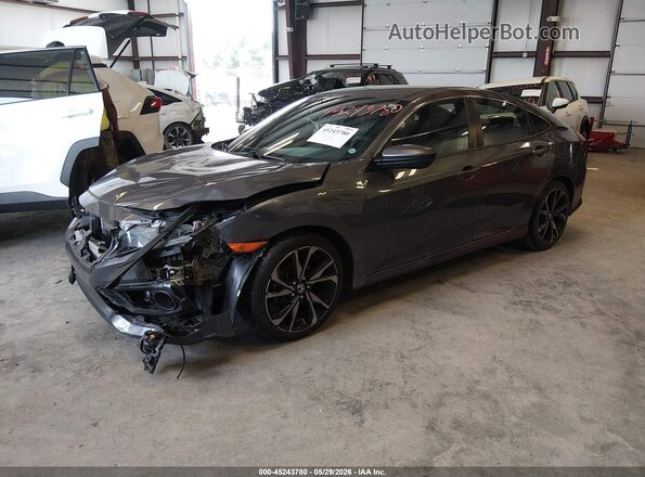 2HGFC2F80LH509694 2020 HONDA CIVIC Gray Front left