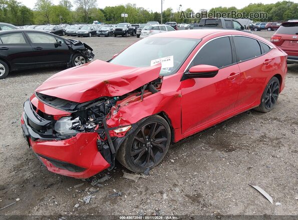 2HGFC2F81KH572222 2019 HONDA CIVIC Красный 