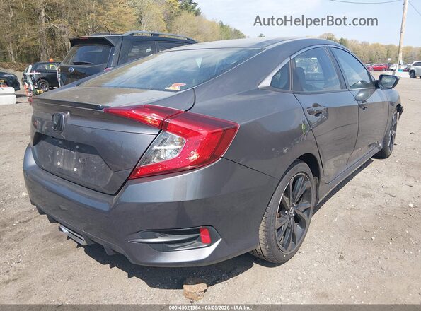 2HGFC2F81KH582538 2019 HONDA CIVIC Gray Trasero derecho