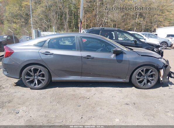 2HGFC2F81KH582538 2019 HONDA CIVIC Gray Vista interior trasera