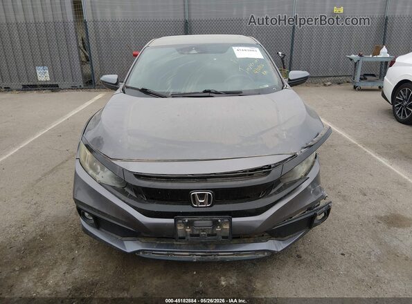 2HGFC2F81MH538445 2021 HONDA CIVIC Gray Սարքավորումների վահանակի տեսք