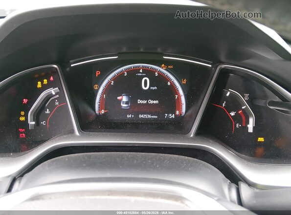 2HGFC2F81MH538445 2021 HONDA CIVIC Gray Հետևի նստատեղերի տեսք