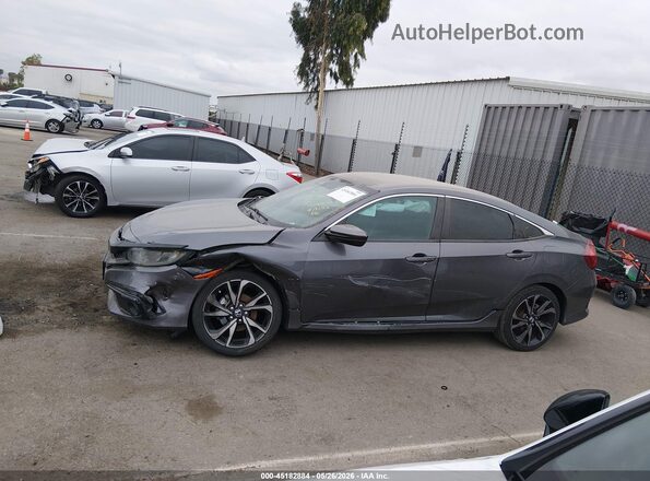 2HGFC2F81MH538445 2021 HONDA CIVIC Gray Սալոնի 360 աստիճան տեսք