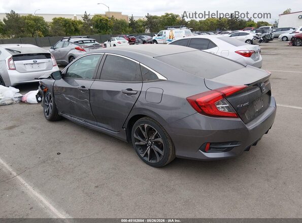 2HGFC2F81MH538445 2021 HONDA CIVIC Gray Հետևի ձախ
