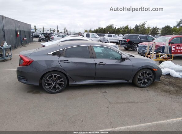 2HGFC2F81MH538445 2021 HONDA CIVIC Gray Սալոնի հետևի տեսք