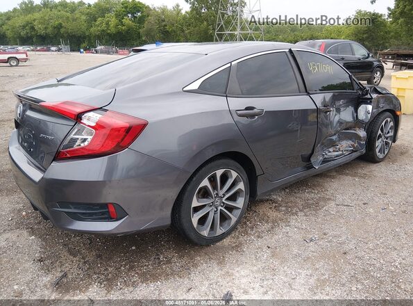2HGFC2F82KH560564 2019 HONDA CIVIC Gray Rear right