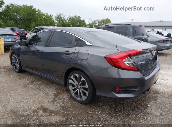 2HGFC2F82KH560564 2019 HONDA CIVIC Gray Rear left