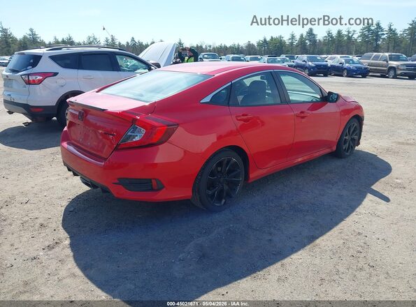2HGFC2F82LH518171 2020 HONDA CIVIC Red Trasero derecho