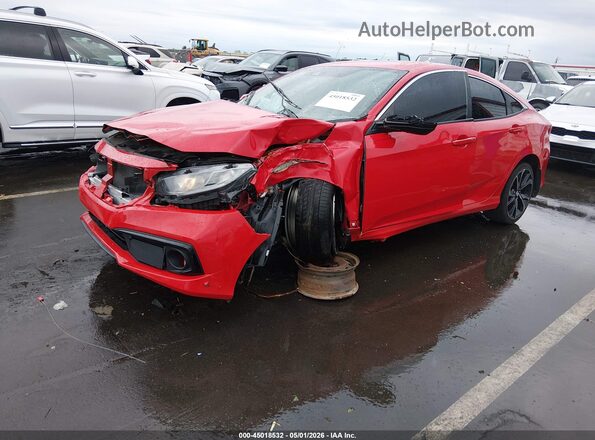 2HGFC2F82LH582758 2020 HONDA CIVIC Red Front left