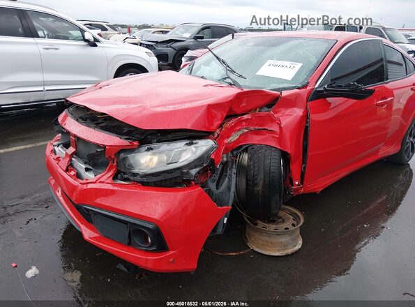 2HGFC2F82LH582758 2020 HONDA CIVIC Red Front view