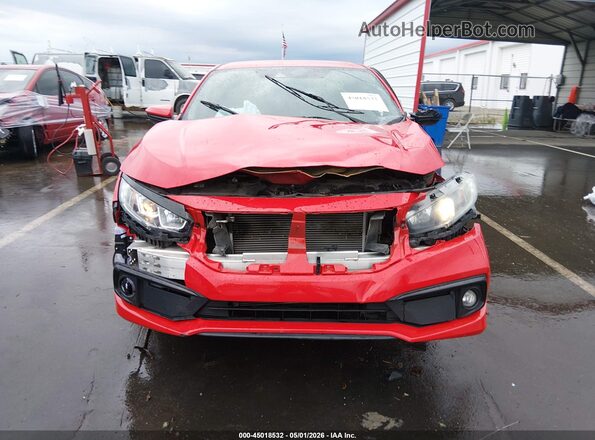 2HGFC2F82LH582758 2020 HONDA CIVIC Red Rear interior view