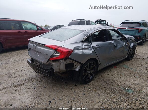 2HGFC2F82MH504210 2021 HONDA CIVIC Silver Trasero derecho