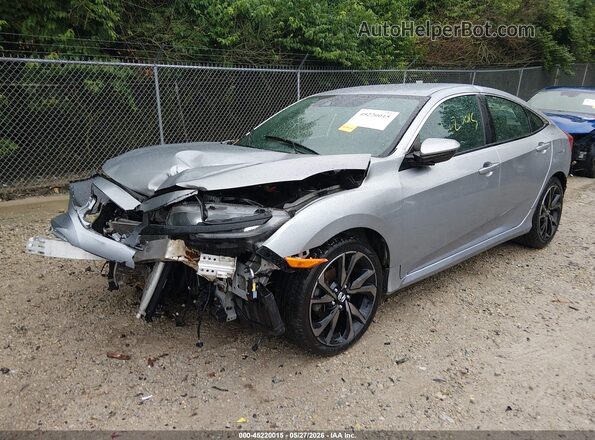 2HGFC2F82MH504210 2021 HONDA CIVIC Silver Vista tres cuartos delantera izquierda