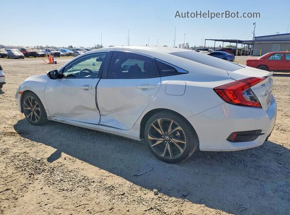2HGFC2F82MH533593 2021 HONDA CIVIC White Trasero izquierdo