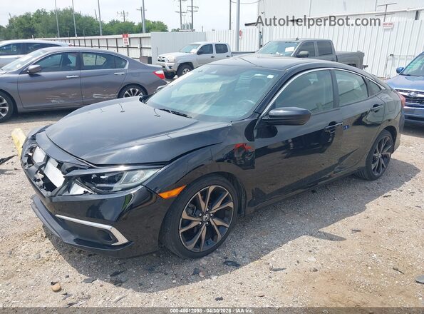 2HGFC2F82MH536171 2021 HONDA CIVIC Black Передня ліва чверть