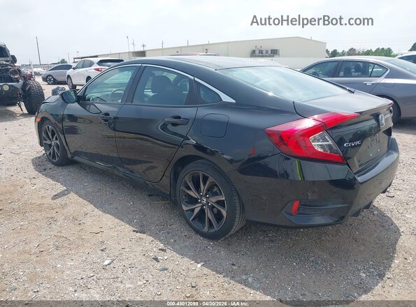 2HGFC2F82MH536171 2021 HONDA CIVIC Black Задня ліва чверть