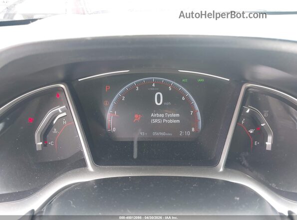 2HGFC2F82MH536171 2021 HONDA CIVIC Black Вид задніх сидінь