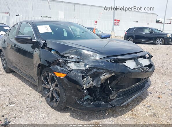 2HGFC2F82MH536171 2021 HONDA CIVIC Black Вид спереду