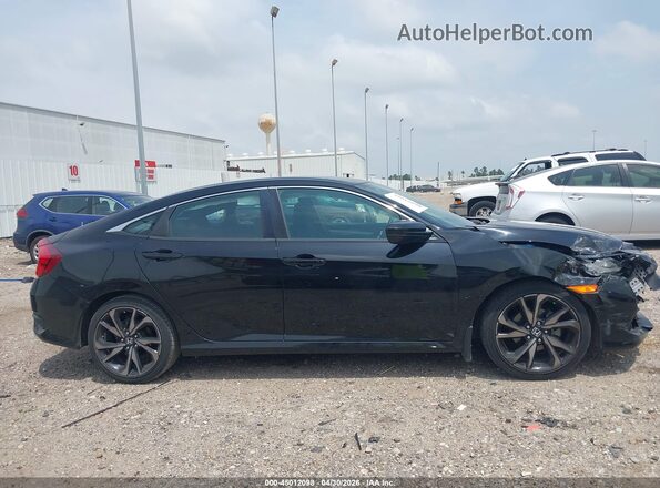2HGFC2F82MH536171 2021 HONDA CIVIC Black Вид задньої частини салону