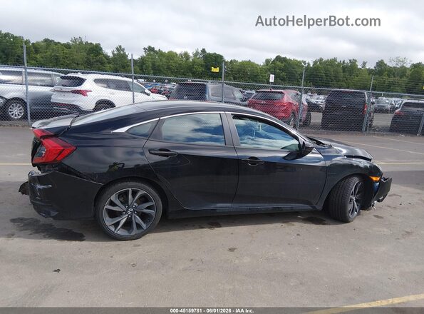 2HGFC2F83KH590463 2019 HONDA CIVIC Черный Вид щитка приборов