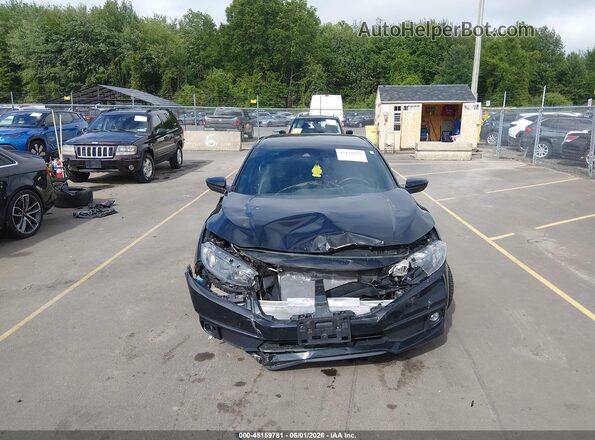 2HGFC2F83KH590463 2019 HONDA CIVIC Черный Вид панели приборов
