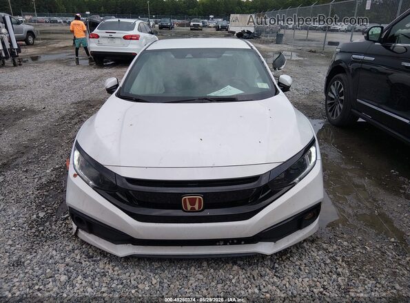 2HGFC2F83LH547145 2020 HONDA CIVIC White Սալոնի հետևի տեսք