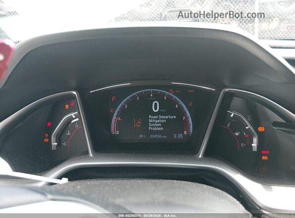 2HGFC2F83LH547145 2020 HONDA CIVIC White Հետևի նստատեղերի տեսք