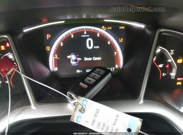 2HGFC2F83LH547145 2020 HONDA CIVIC White Առջևի վահանակի տեսք