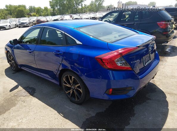 2HGFC2F83LH549168 2020 HONDA CIVIC Blue უკანა მარცხენა